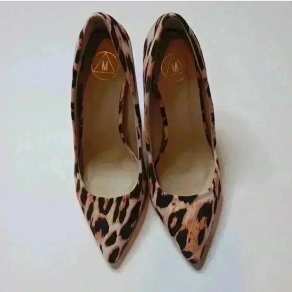 Missguided Leopard Print Heels - Picture 1 of 7